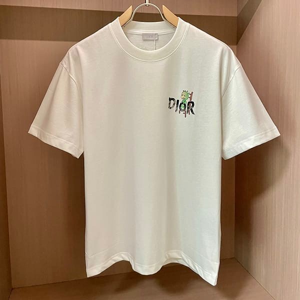 目を惹くカラーディオール スーパーコピー コラールロゴ tシャツ 2色 dee78461